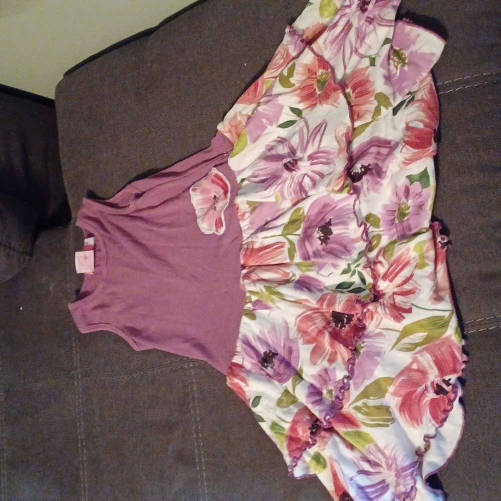 Magenta flower dress